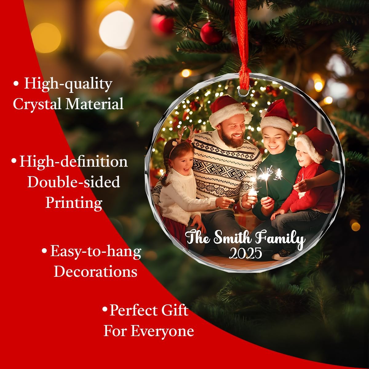 Personalized Christmas Ornaments with Names, Couple Glass Ornament, Custom Wedding Gifts for Couples 2025, Wedding Gift Ideas for Newly Wed Couple, Bride, Bridal Shower, Future Mr & Mrs (F2)