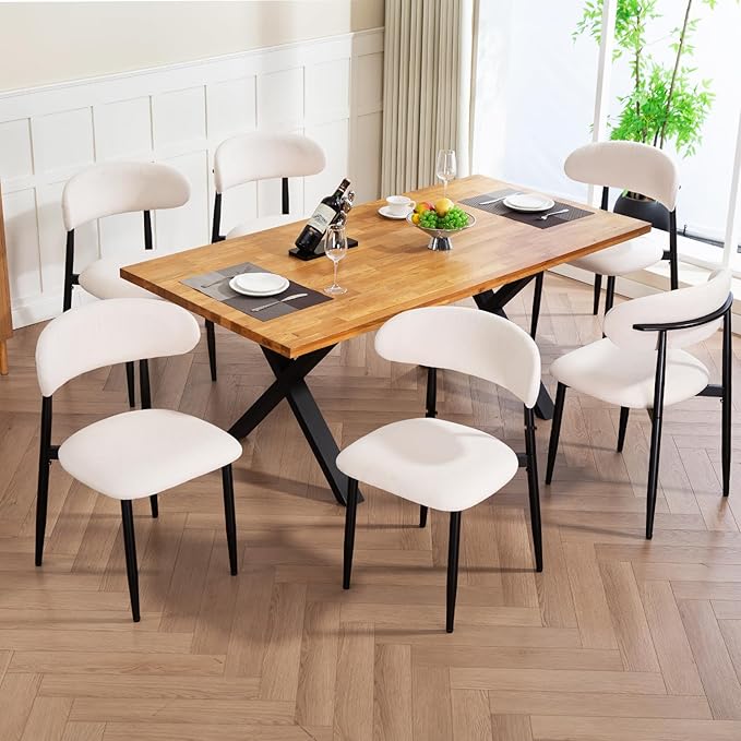 UVV Dining Chairs Set of 4, Metal Kitchen Chairs - Image 4