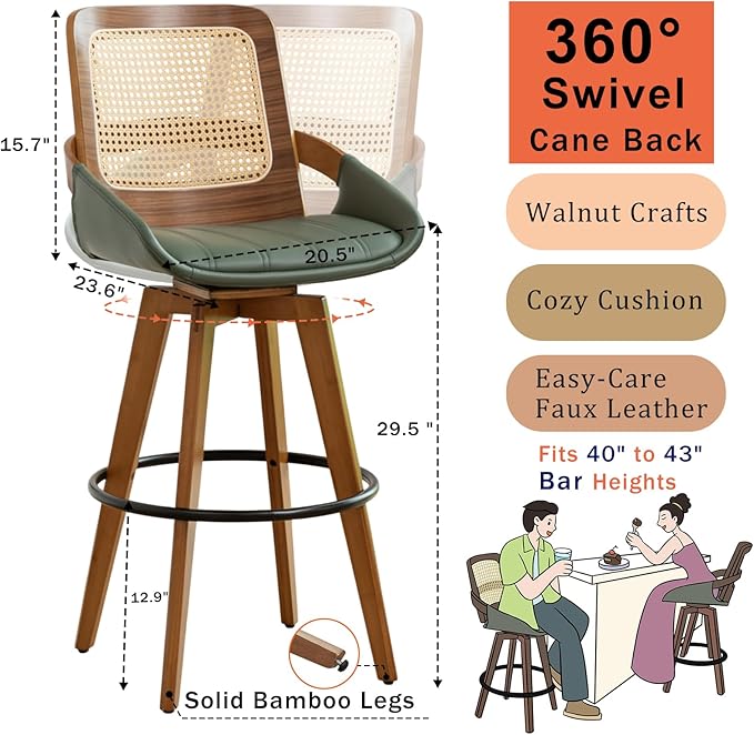 Bar Height Bar Stools Set of 3 - Image 2