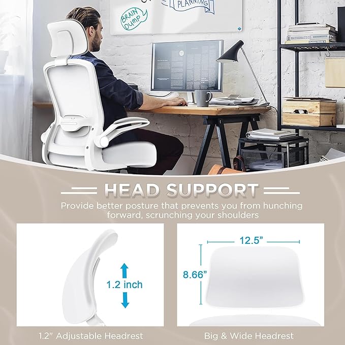 Mimoglad Office Chair, High Back Ergonomic Desk Chair - Image 2