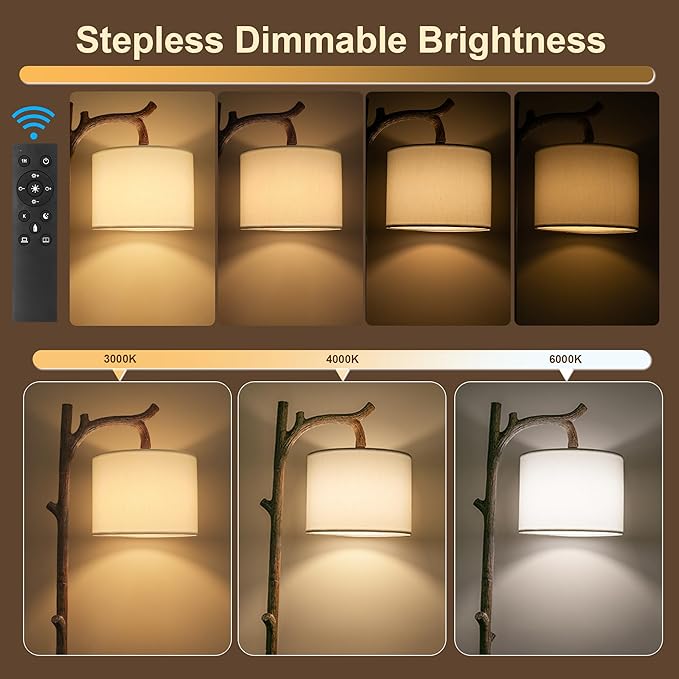 OYEARS Retro Farmhouse Floor Lamp - Image 3