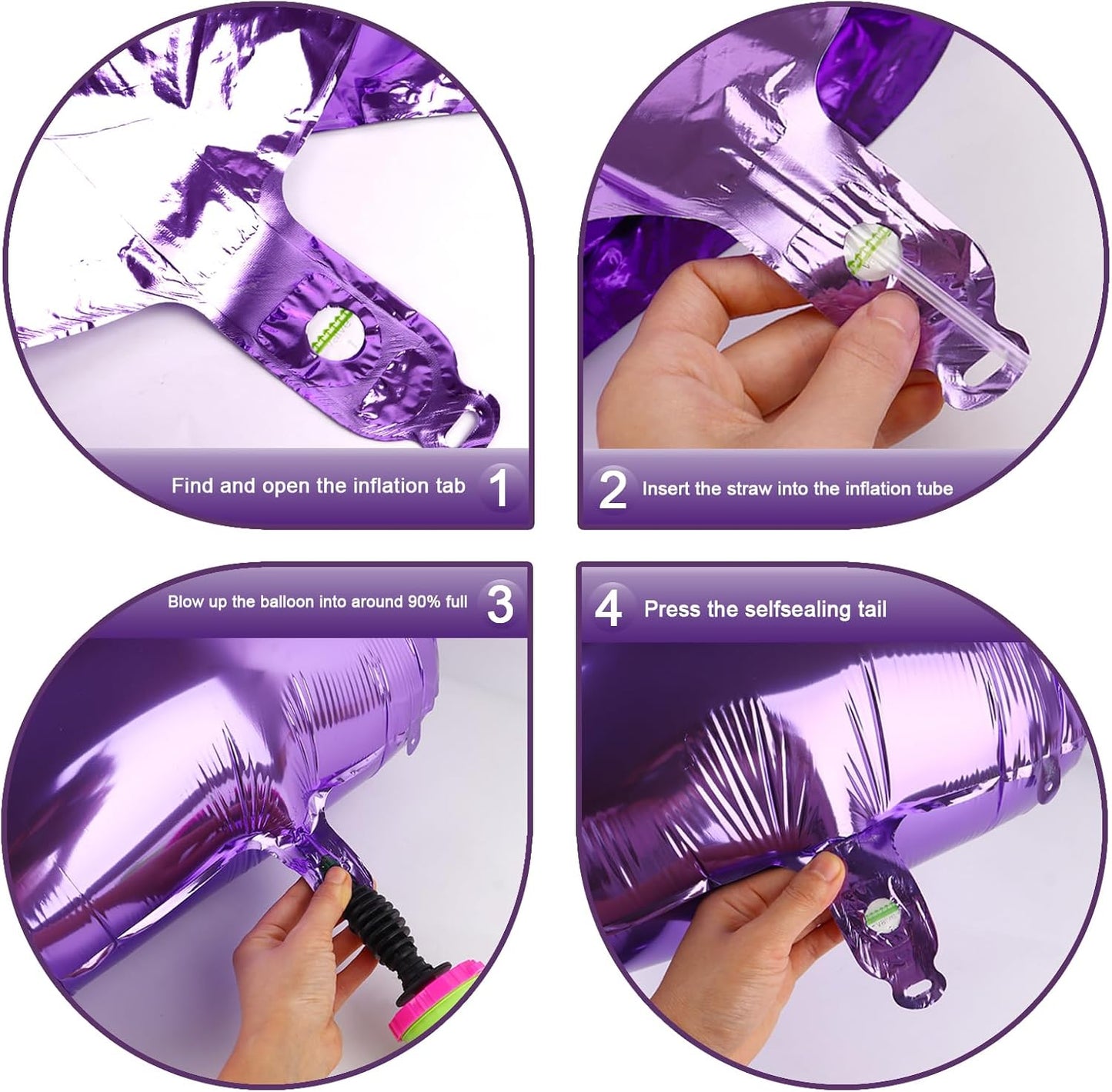 Purple Foil Number 8 Balloon 40 Inch, Helium Mylar Eight Number 8 18 28 38 48 58 80 88 Birthday Balloons, 8th Purple Women Men Wedding Anniversary, Graduations Party Supplies