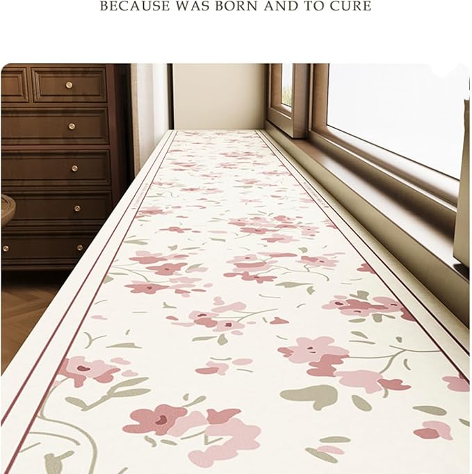 Floral Print Window Sill Cushion – Ultra-Narrow Waterproof Pad - Image 3
