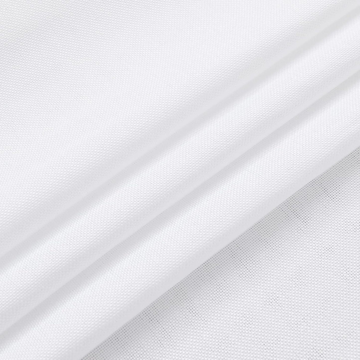 Hiasan 2 Pack Faux Linen Square Tablecloth - Wrinkle and Stain Resistant Washable Table Cloth for Kitchen Dining Room Holiday Table Cover for Party Dinner, White, 54 x 54 Inch