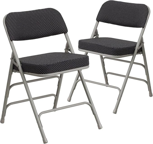Flash Furniture 2 Pack HERCULES Series Premium Curved Triple Braced & Double by FlashFurniture