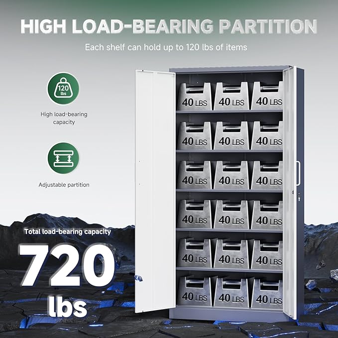 Letaya Metal Storage Cabinet - Image 7