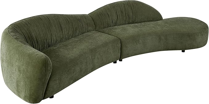 145.67 Large'' Curved Sofa Couch - Image 9