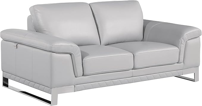 Blackjack Furniture Weston Collection Genuine Italian Leather Living Room Sofa - Image 3
