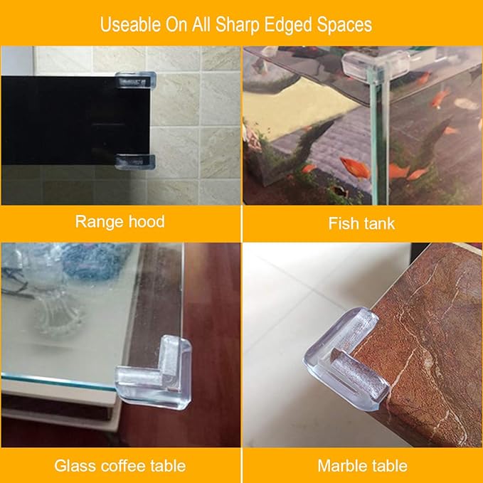 LOMILY Clear Corner Guards, Table Corner Protectors, High Resistant Adhesive Gel - Image 3