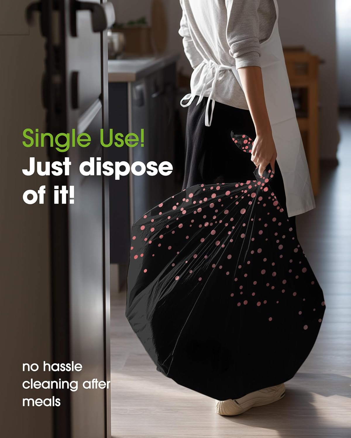 Pureegg Plastic Table Cloth Disposable 10 Pack, 54 x 108 Inch Table Cloths, Graduation Decorations of 2025, Graduation Tablecloths, Rectangle, Plastic Cover, Leakproof & Sturdy, Black and Rose Gold