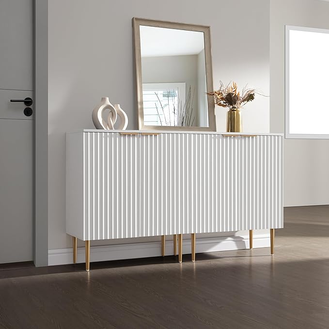 SICOTAS Fluted Sideboard Buffet Cabinet - Image 8