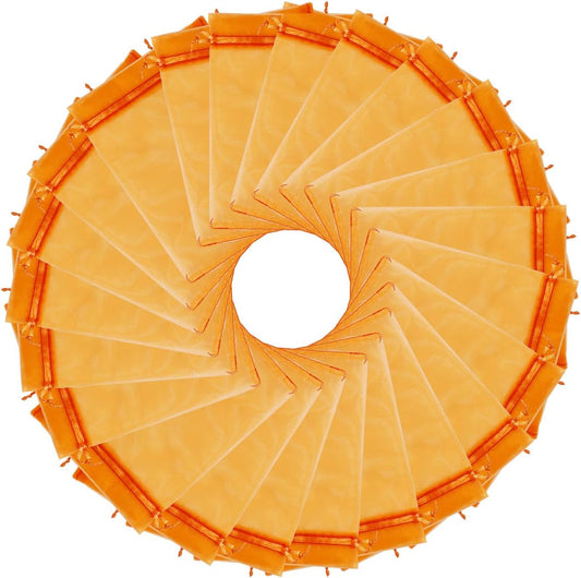 Wudygirl 100PCS 5X7 Inch Organza Bags - Jewelry, Drawstring, Sheer Organza Bags for Halloween, Christmas, Parties, Weddings, Baby Showers (Orange 5X7)