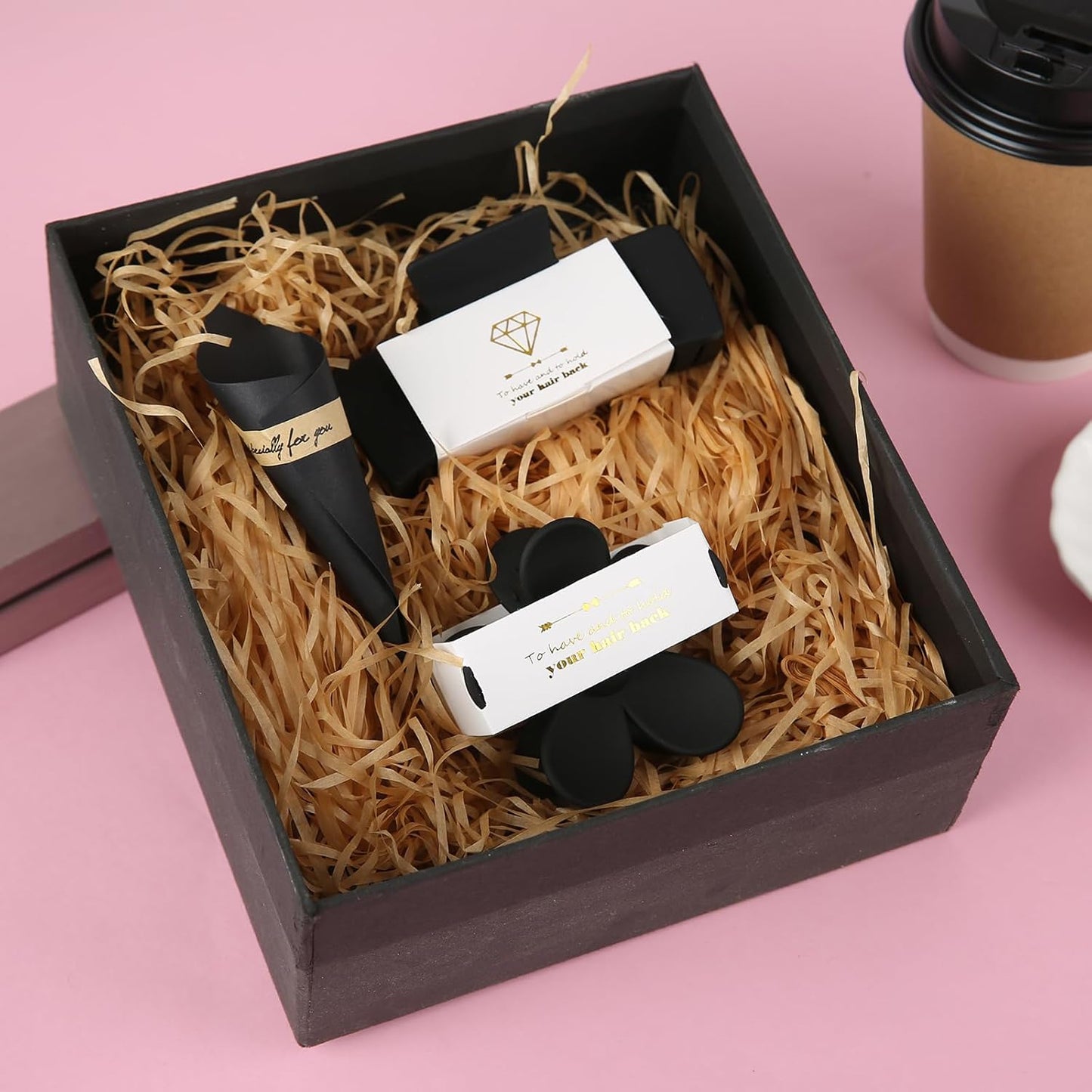 12pcs Bridesmaid Proposal Gifts 4.1inch square Bachelorette Claw Clips Sunglasses set of 12 Girls Trendy Cute Hair Clips for Wedding Party Favors(Black 12pcs)