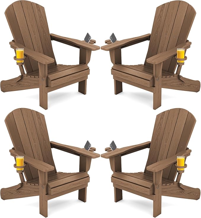 SERWALL Adirondack Chair with Cup Holders by SERWALL