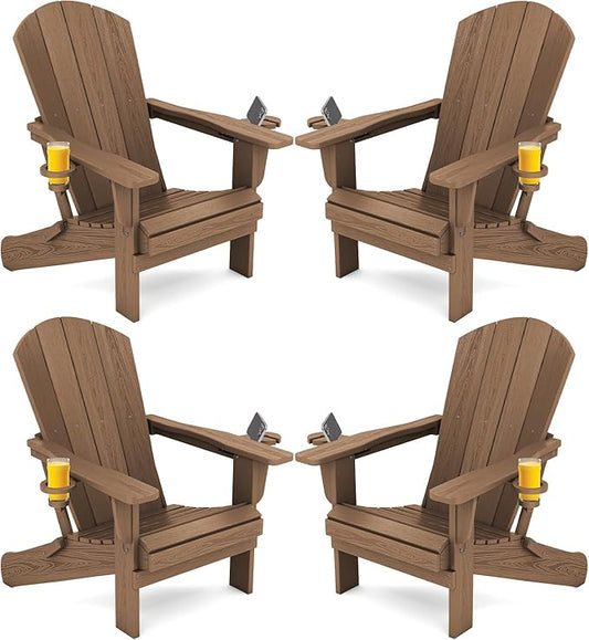 SERWALL Adirondack Chair with Cup Holders by SERWALL
