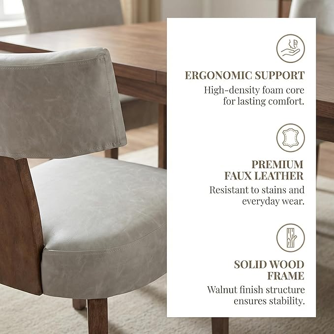 VESCASA Upholstered Dining Chairs - Image 4