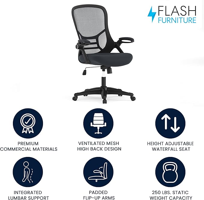 Flash Furniture Porter High-Back Swivel Office Chair - Image 4