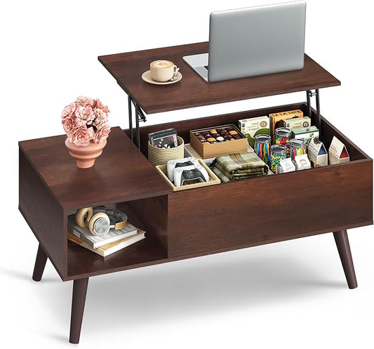 WLIVE Coffee Table for Living Room, Lift Top Coffee Table by WLIVE