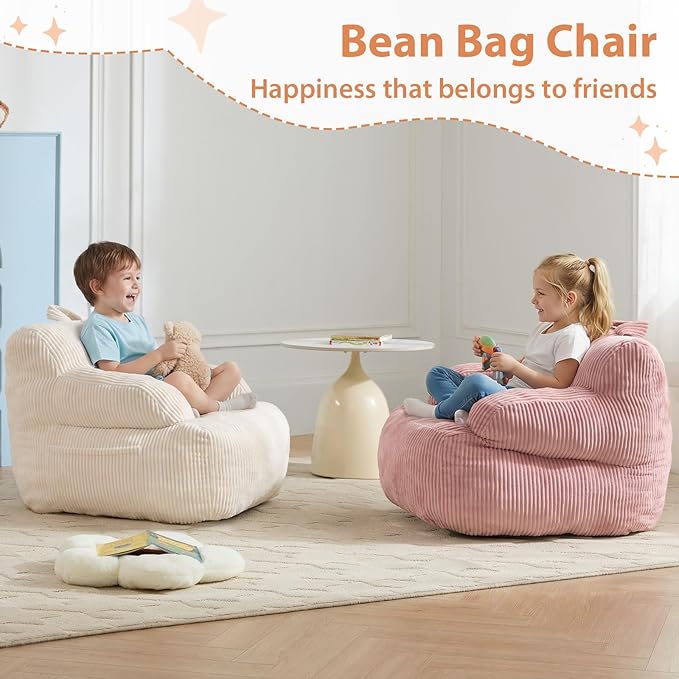 Bean Bag Chairs for Kids with Armrests, Comfy Kids Bean Bag Chair, Stuffed - Image 6