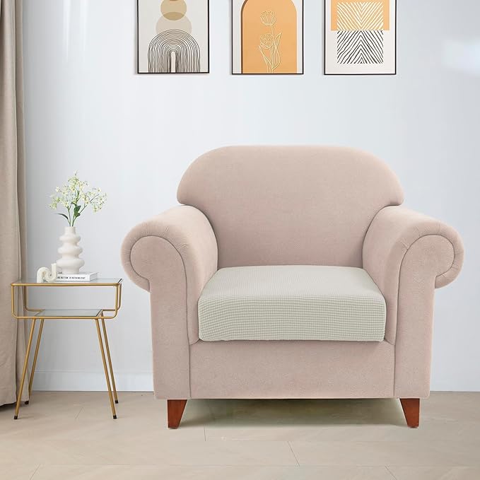 Water Repellent Couch Cushion Covers Single Seat Cushion Cover, Stretch - Image 2