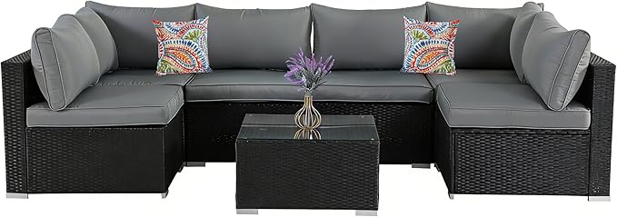 7 Pieces Patio Furniture Set - Image 8