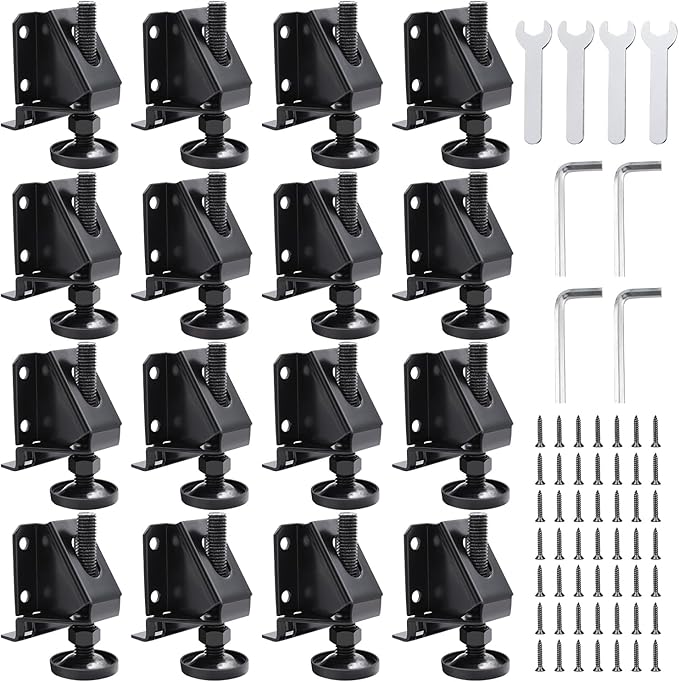 DkOvn Leg Leveler, 16 Pack Heavy Duty Leveling Feet, Adjustable Furniture by DkOvn