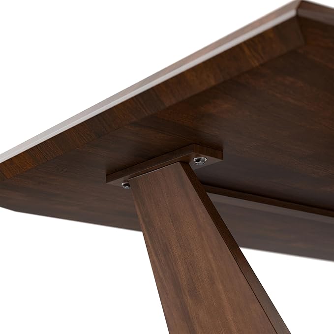 Furniture of America Nazaen III 82.5" Mid-Century Modern Solid Wood Live Edge - Image 8