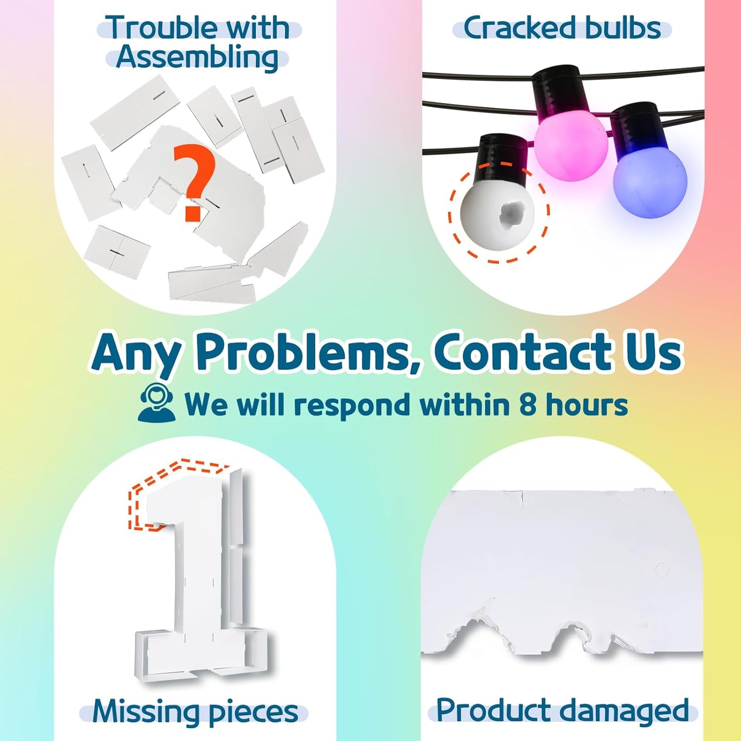 imprsv 3FT Colorful Marquee Numbers,18 Colors Number 0 with Remote, Light Up Numbers Sign for 50th Birthday Decorations Anniversary Party Decor, Pre-Cut Foam Board Kit, Mosaic Sign for Balloon