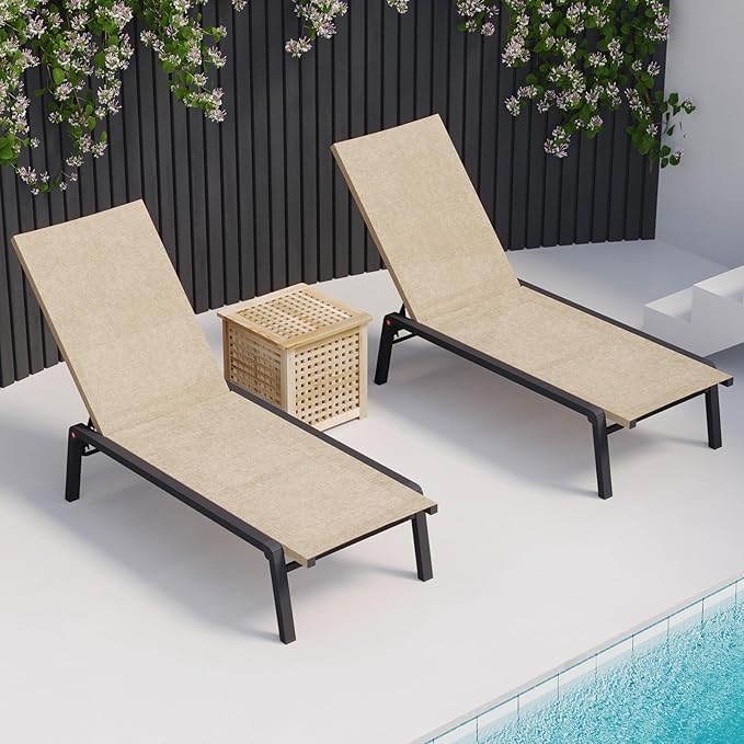 Patio Chaise Lounge Set of 2 - Image 6