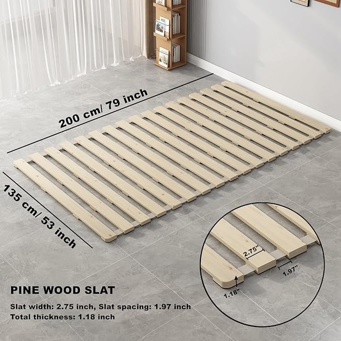 Floor Bed Frame Japanese Futon Tatami Mat Breathable and Moisture-Proof - Image 4