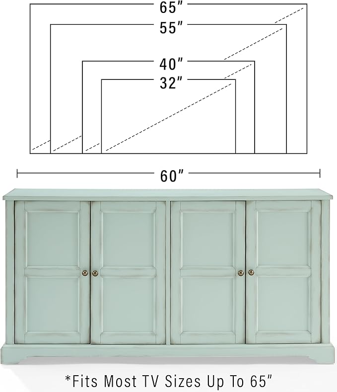 Crosley Furniture Holbrook Traditional Sideboard Buffet Cabinet, Kitchen Storage - Image 3