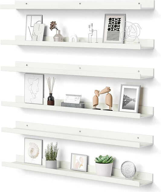 upsimples Floating Shelves for Wall, 35.5 Inch Shelves for Decor Storage Set of by upsimples