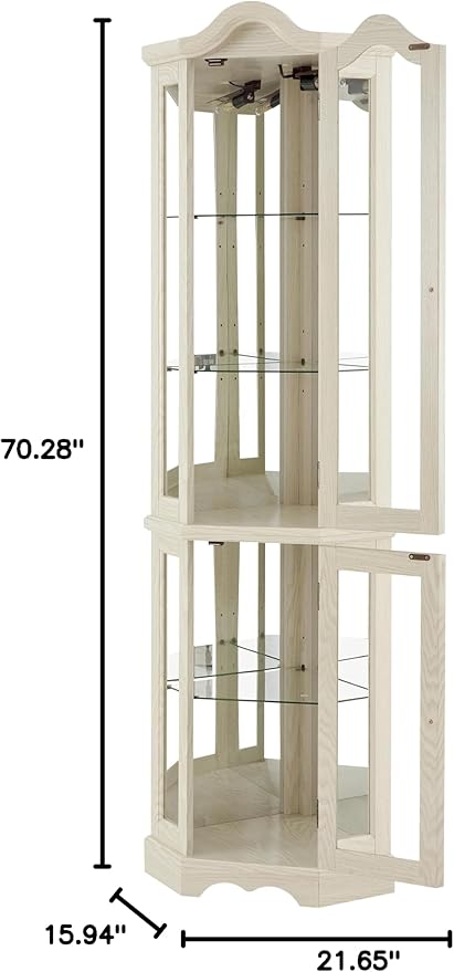 Glass Corner Display Cabinet - Image 2