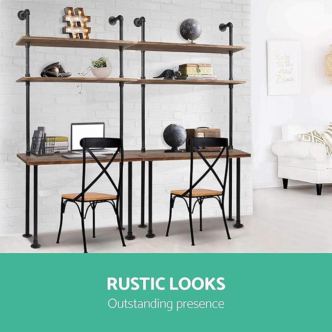 Industrial Style Office Decor, Computer Desk 47.2"×20"×79" - Image 8