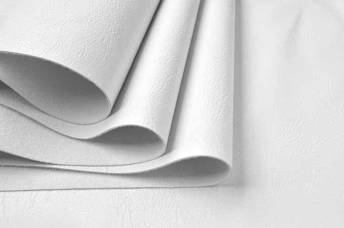 Wento Thick Half Yard Faux Leather Fabric Soft Skin Grain PU Leather Fabric by Wento