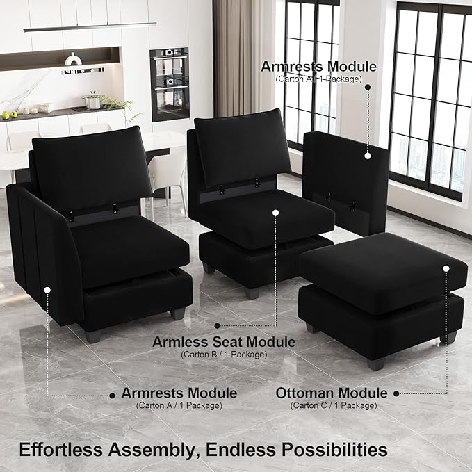 Belffin Convertible Sectional Sofa - Image 7