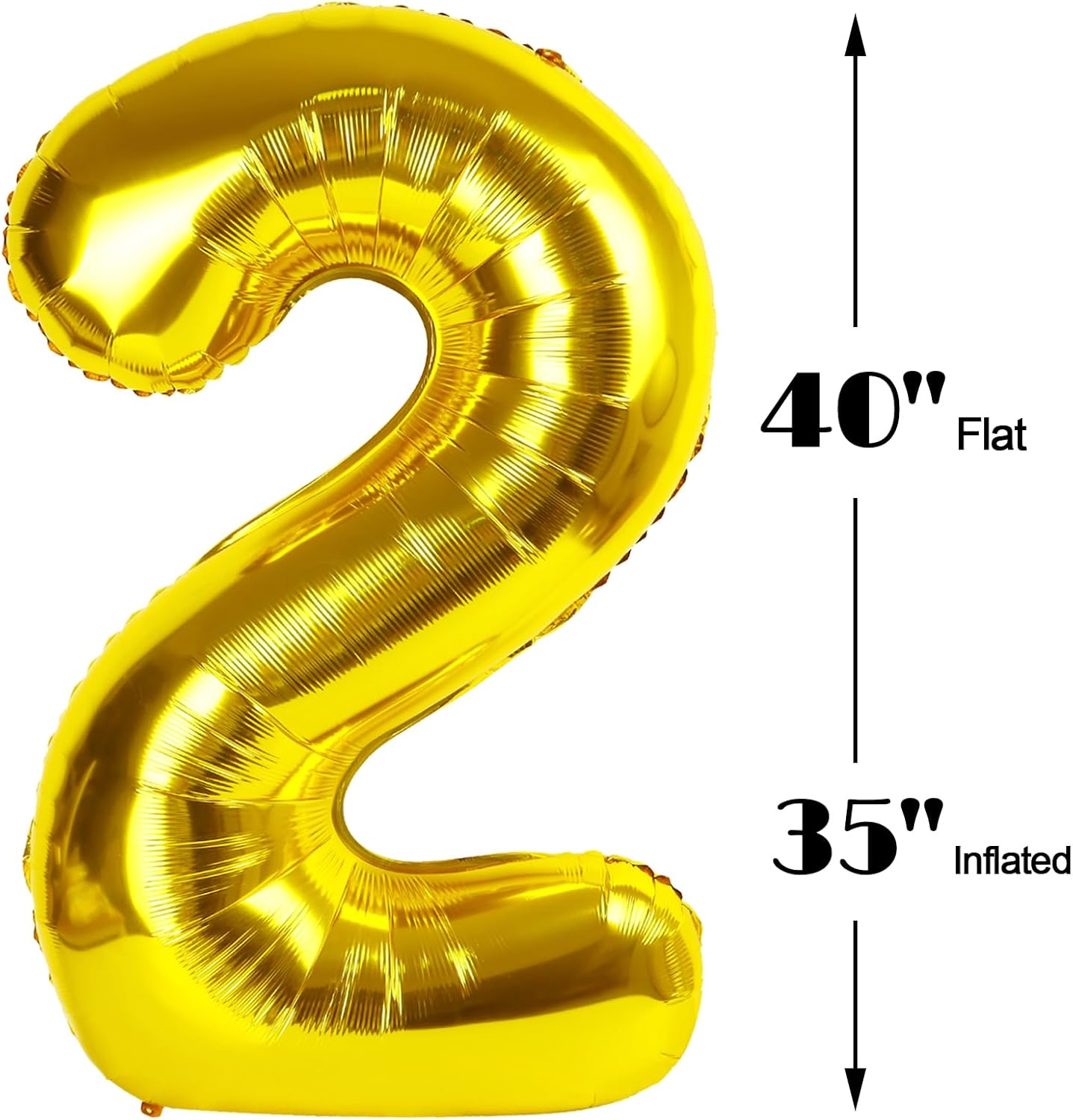 Gold 40 Inch Large Number 25 Birthday Balloon, 25 Birthday Celebration Decorations, Foil Mylar Helium Number 25 Balloons Men Women Anniversary Party Graduation Supplies