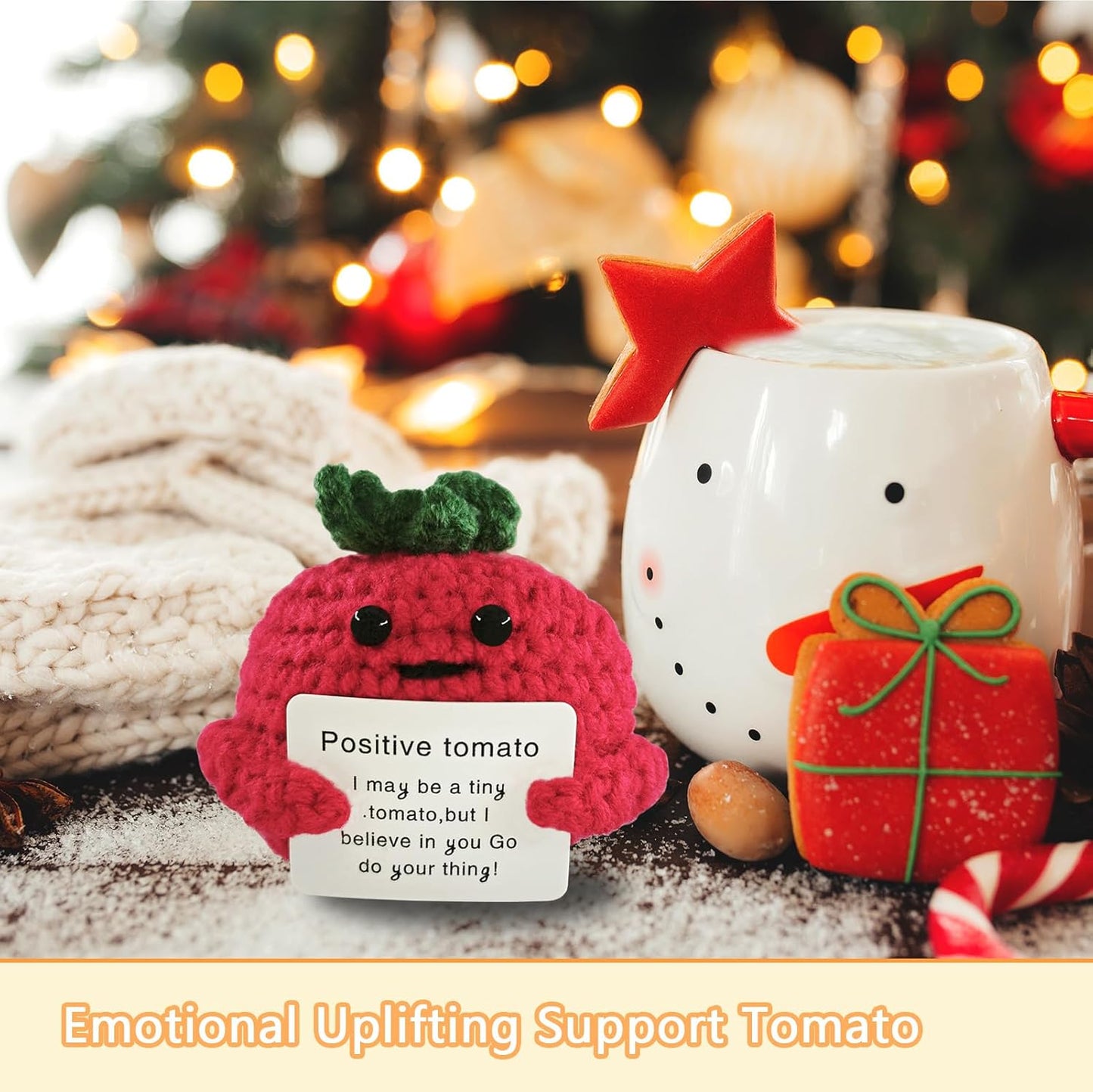 Birthday Gifts for Women Man-Emotional Cheer Support,Funny Handmade Tomatoes Unique Cute Presents for Her Him Women Men Friend Coworker Family