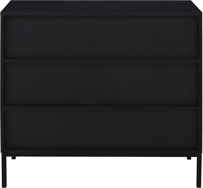 Coaster Home Furnishings Jess 2-Door Arched Fluted Glass Accent Cabinet Black - Image 8