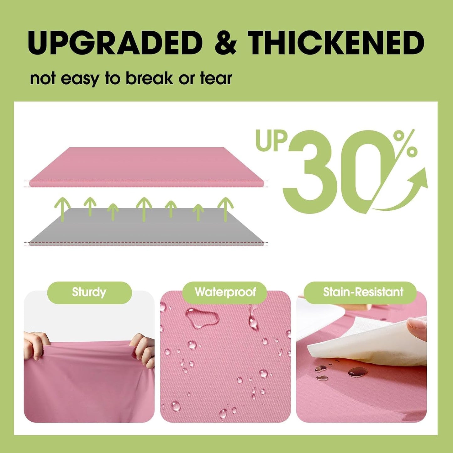 Pureegg Plastic Table Cloth Disposable 10 Pack, 84'' Round Table Cloths, Easter Party, Valentines, Mothers Day Decorations, Tablecloths, Round, Pastel Plastic Cover, Leakproof & Sturdy, Pink