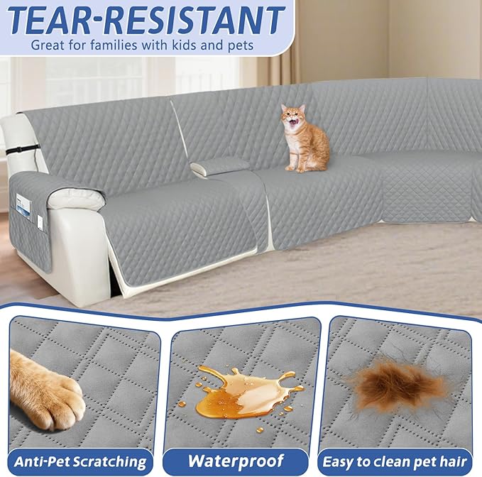 Arfntevss Recliner Sectional Couch Covers 1OO% Waterproof L Shape Sofa Cover - Image 5