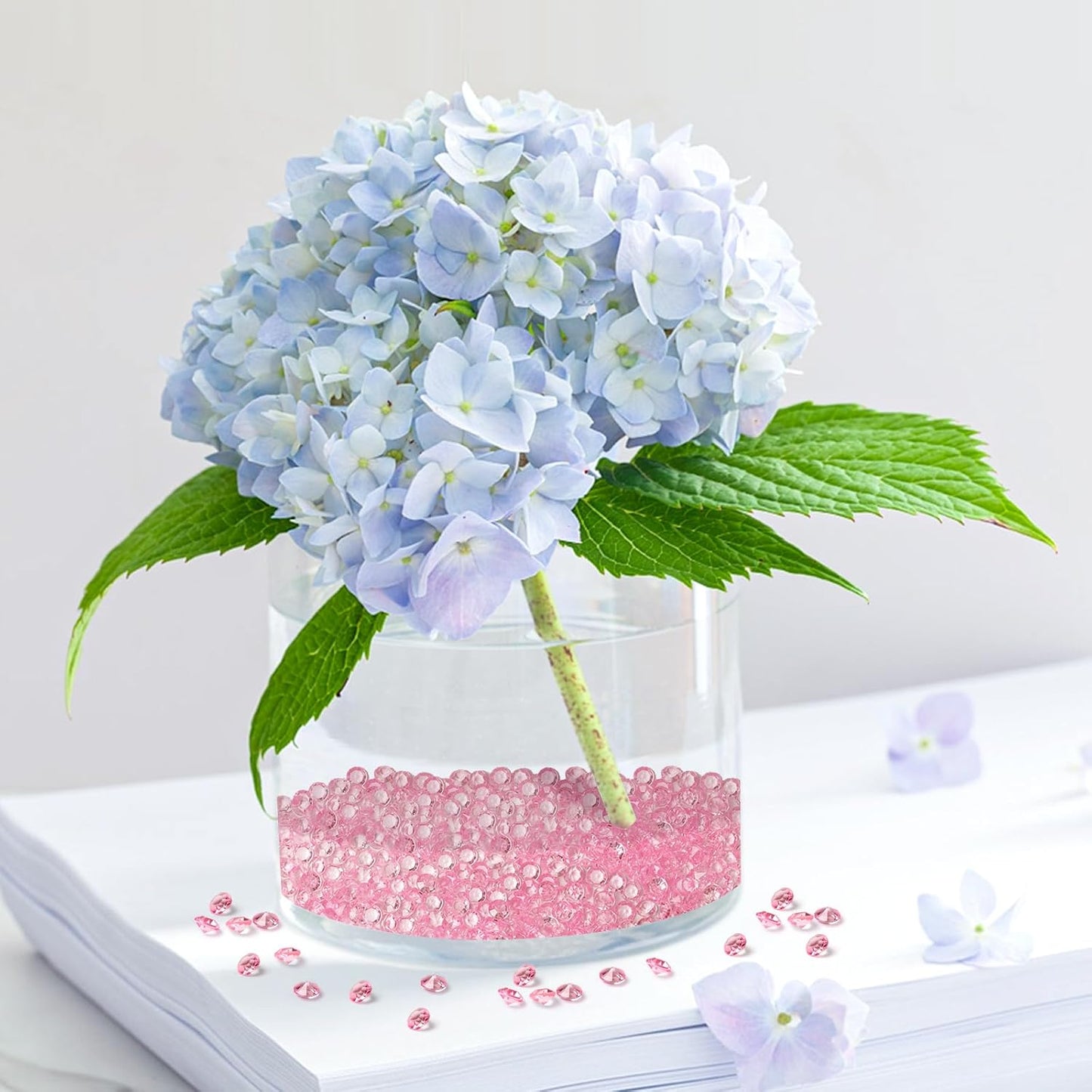 Acrylic Diamonds 10mm Clear Crystals Gems Table Scatter Gemstones for Decoration Wedding Party Birthday Bridal Shower Vase Filler (1000PCS Pink)