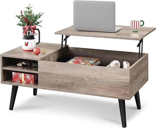 WLIVE Lift Top Coffee Table for Living Room, Small Coffee Table by WLIVE