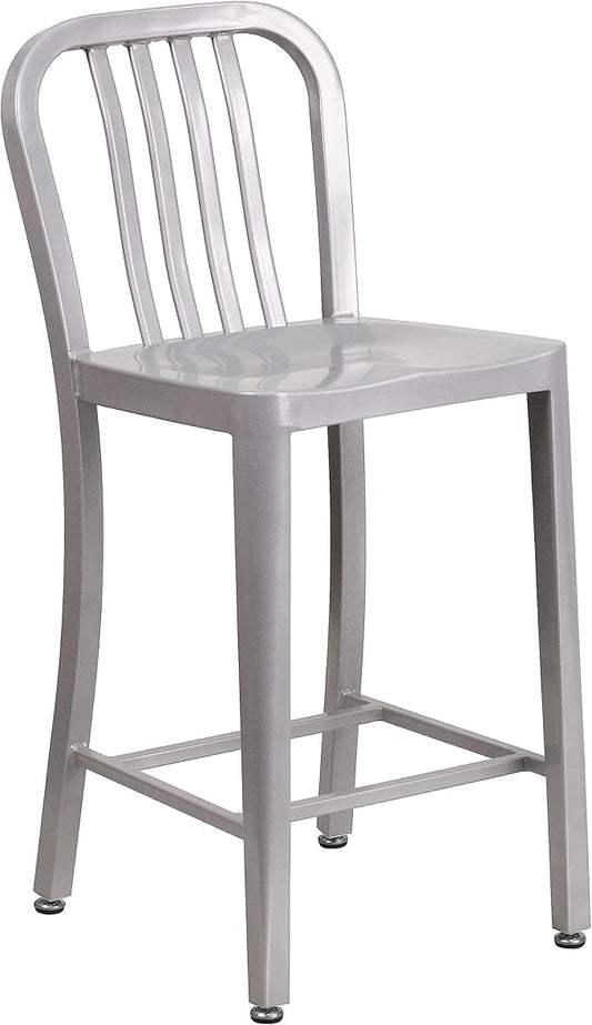 Flash Furniture 24" Commercial Grade Metal Counter Height Stool by FlashFurniture