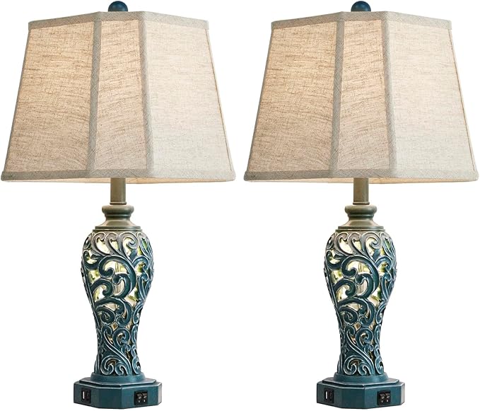 25'' Farmhouse Table Lamps Set of 2 - Image 8