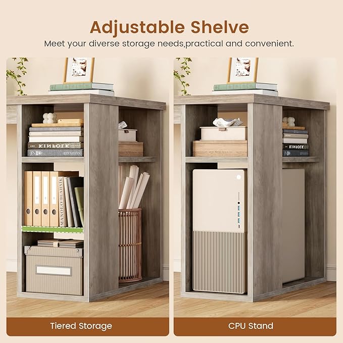 SEDETA Farmhouse 67" L Shaped Desk - Image 4