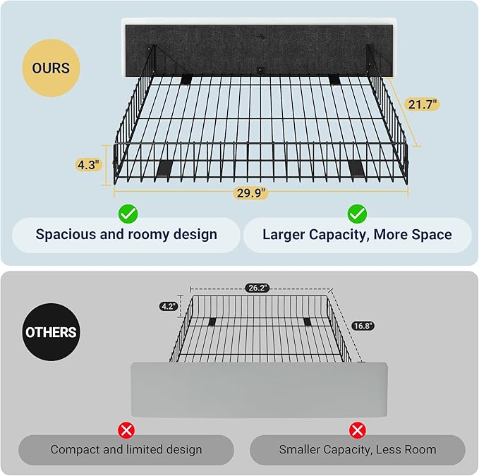Allewie Upholstered Queen Size Platform Bed Frame - Image 7