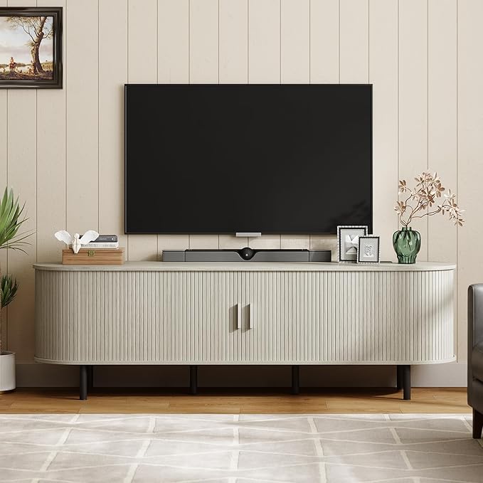 ONBRILL 70.8" TV Stand with Power Outlet by ONBRILL