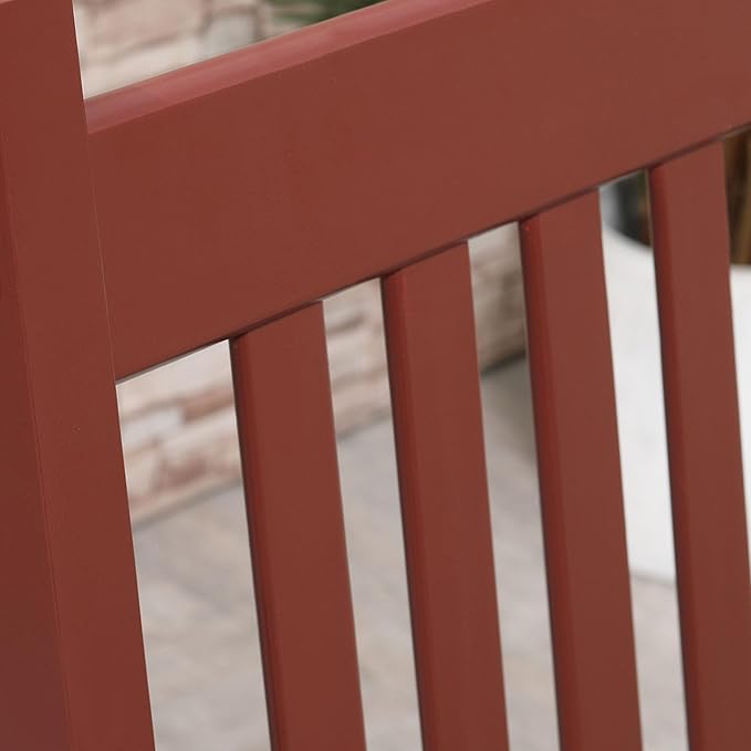 Outsunny Outdoor Rocking Chair Set of 2, Patio Rocking Chair - Image 8