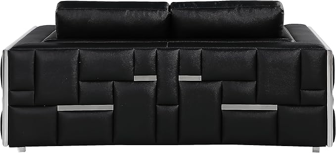 Blackjack Furniture Catania Modern Top Grain Italian Leather Sofa Set - Image 13